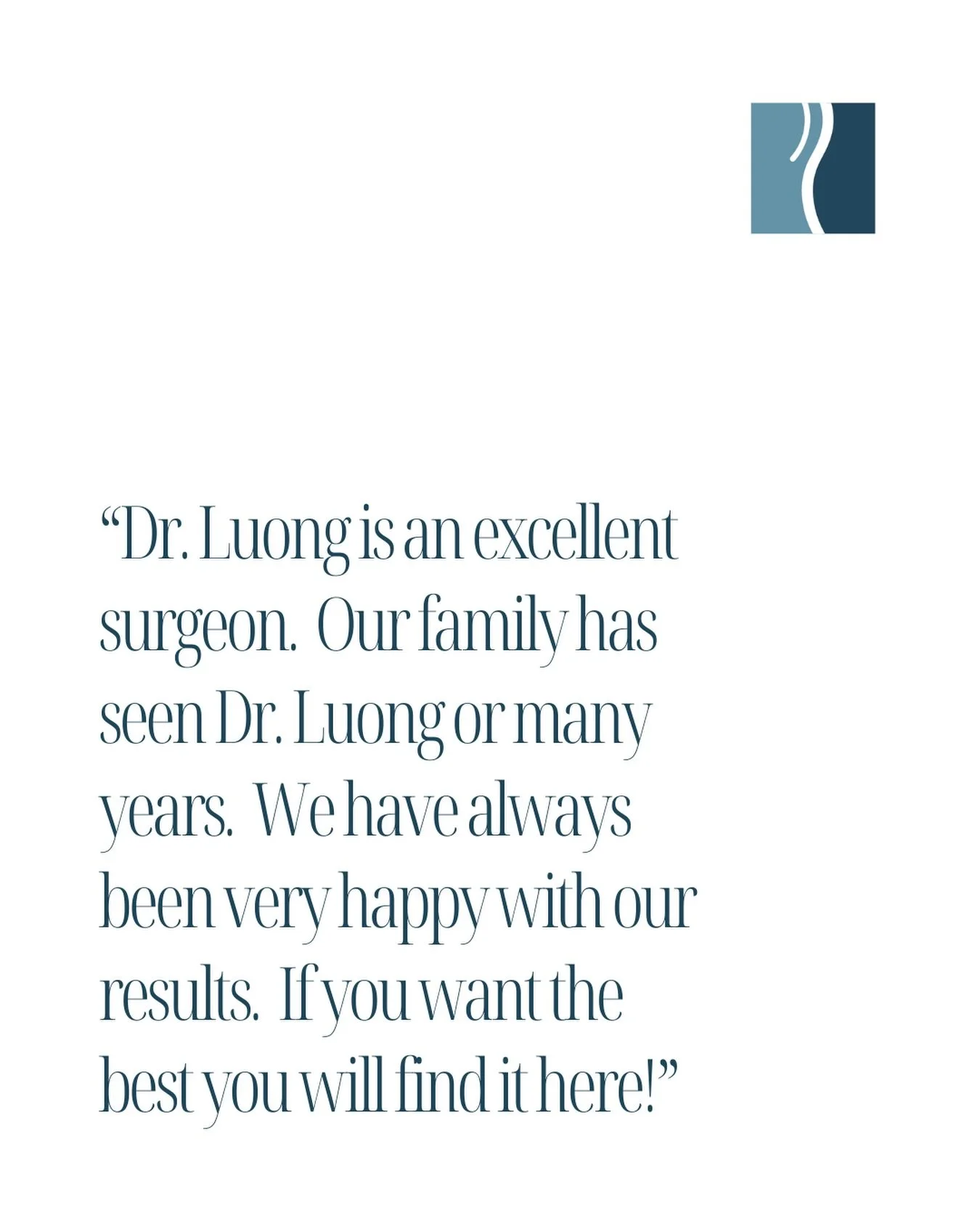 This kind of trust isn&rsquo;t built overnight. It&rsquo;s built through consistency, skill, and results that speak for themselves. Dr. Luong is honored to care for generations of families and deliver outcomes they feel confident about every time.

I