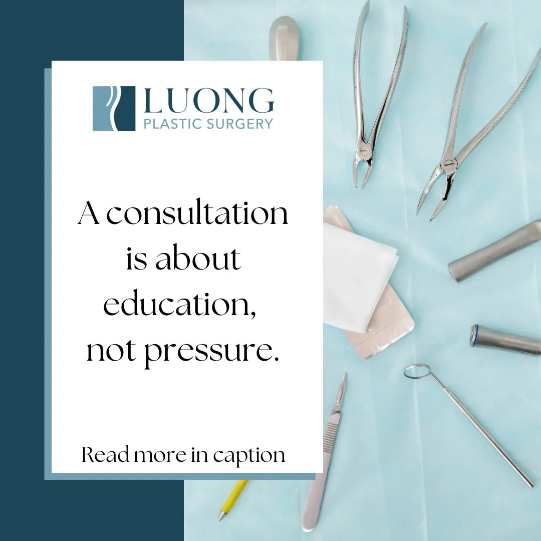 A  consultation should feel comfortable, informative, and pressure-free.

At your consultation with Dr. Jacqueline Luong, the focus is on education. That means taking the time to discuss your goals, review your options, and answer every question so y