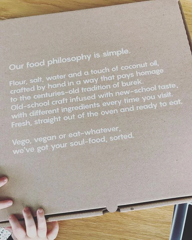 On the way home from Bowral I just had to make a detour and stop by @sonofabakerau for an awesome takeaway burek (macedonian pastry for those who haven’t yet had the pleasure - and for those who haven’t, GET INVOLVED BECAUSE YOU’RE MISSING OUT). ⠀
⠀
Served up in a sweet box with copy by me. ⠀
⠀
There are my favourite projects and then there are my favourite projects. But there is something about crafting copy about flaky, mouth-melty pastry that takes the cake. Or burek, as it were. ⠀
⠀
And yes, those are my son’s fingers sneaking in the shot - he shares his mumma’s exceptional taste 🤗⠀
⠀
Tone of voice, brand story and packaging copy. Commissioned by @korolosandfriends for @sonofabakerau ⠀
⠀#content #contentcreation #toneofvoice #brandstory #copywriting #copywriter #contented