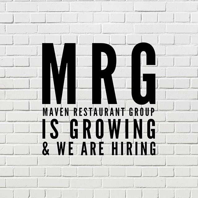 We are hiring now for @lapeeratl FOH Managers.  If you are interested  please email your resume to jobs@mavenrestaurantgroup.com