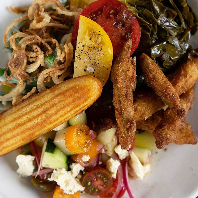 Southern Vegetable Plate always different and always delicious!  Available every Wednesday.  #southmainkitchen