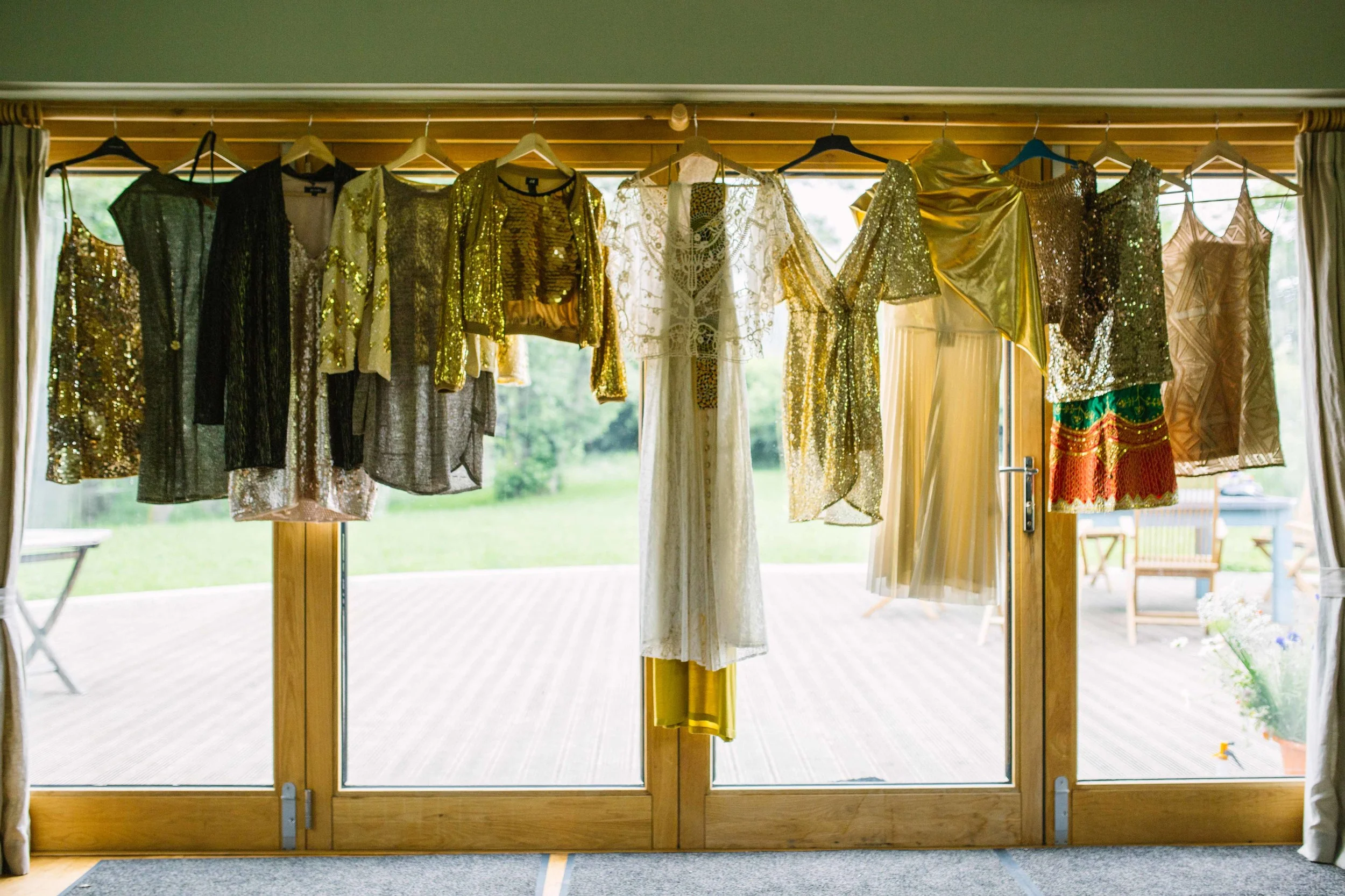Gold wedding theme outfits UK wedding photographer Olivia Moon Photography