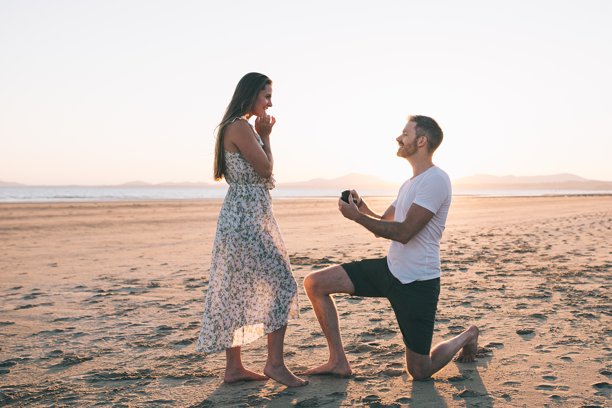 Beach engagement shoot Cornwall UK