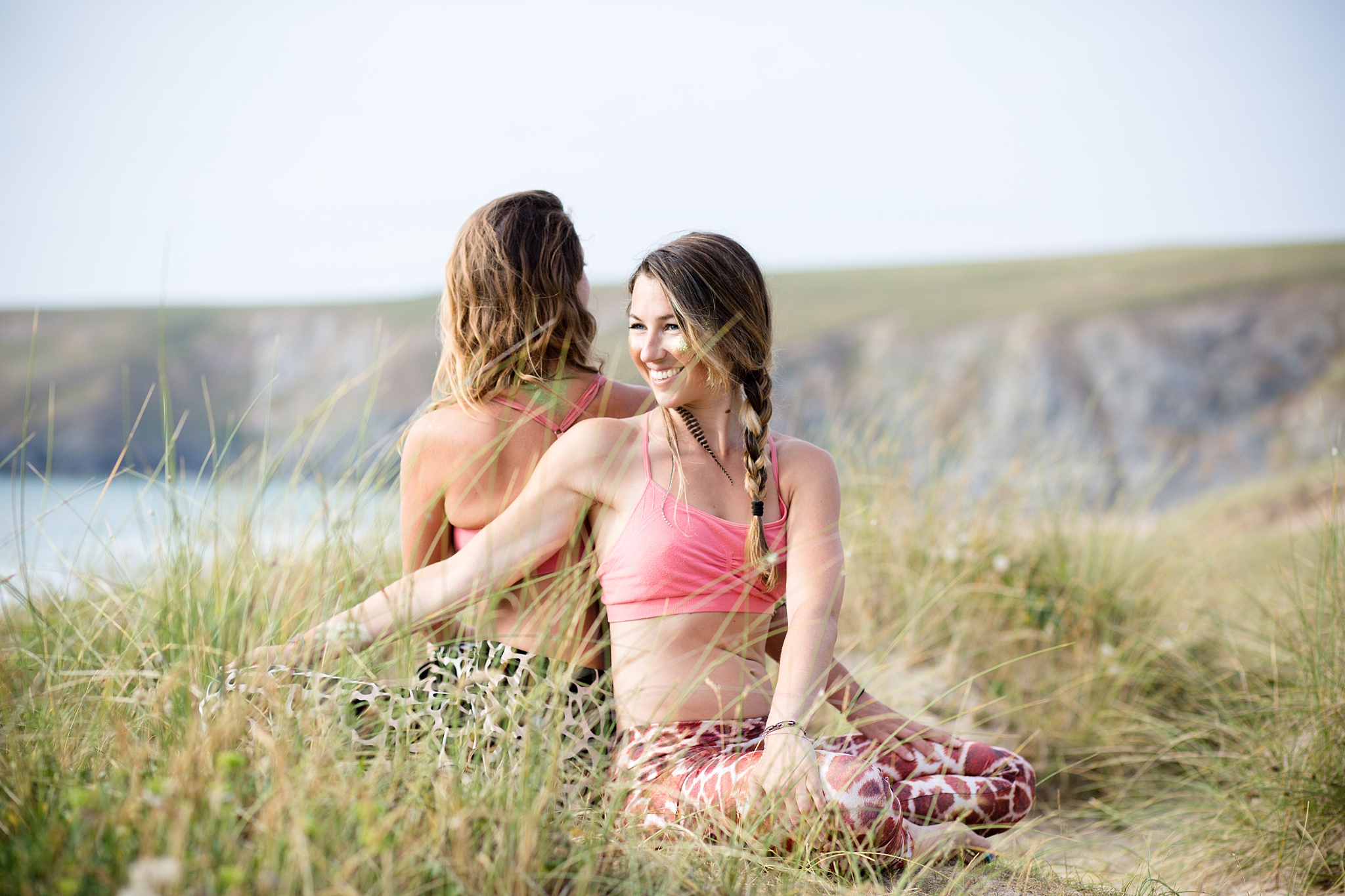 natural photography in cornwall yoga photographer biodegradable glitter by wild glitter