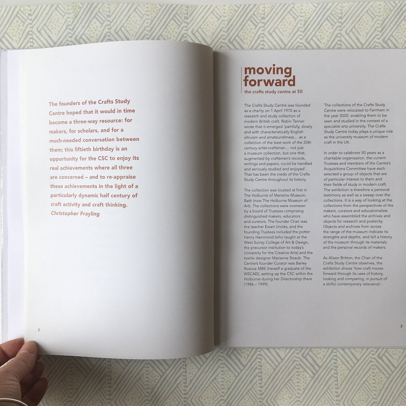 Moving Forward: The Crafts Study Centre at 50 - Inside