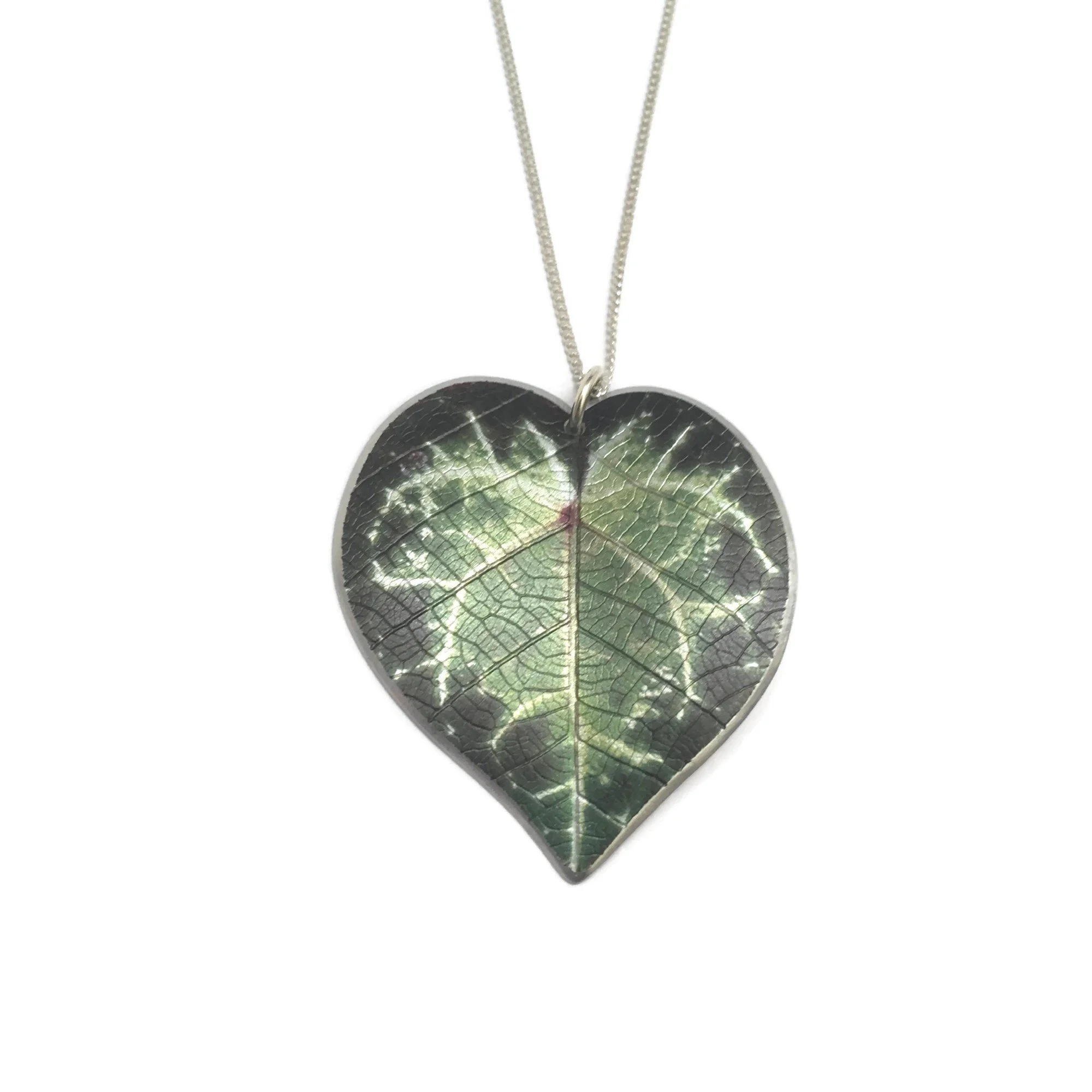 Cyclamen leaf necklace by Photofinish Jewellery.JPG