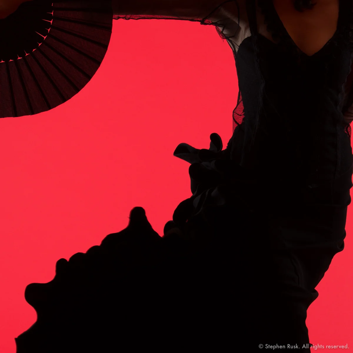 Flamenco Dancer Savannah Fuentes Silhouette
