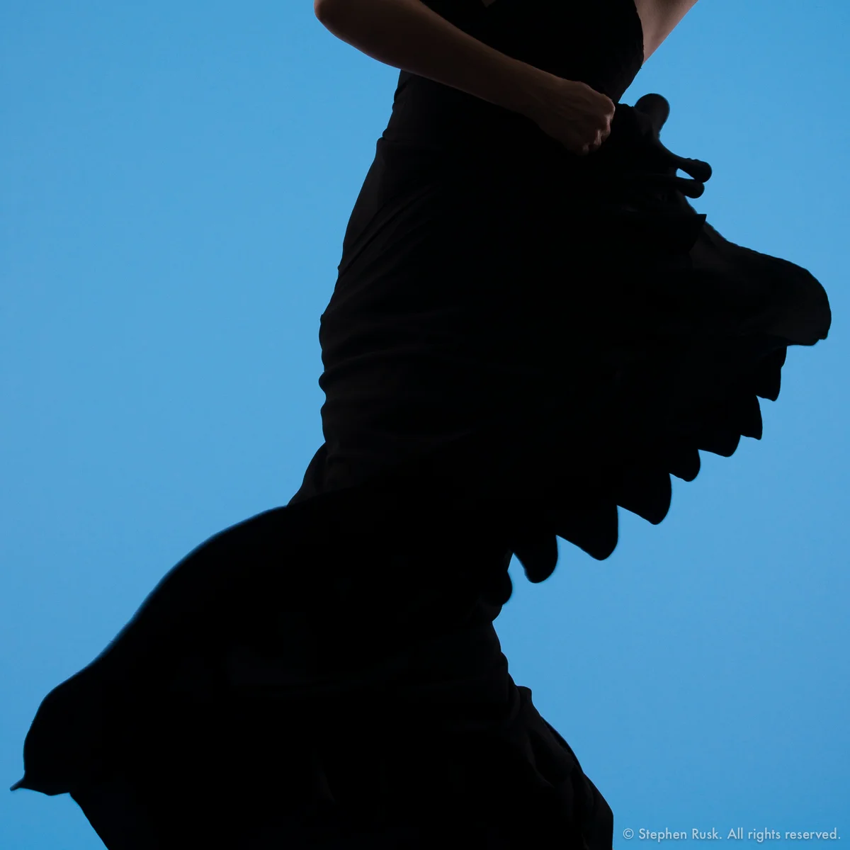 Flamenco Dancer Savannah Fuentes Silhouette