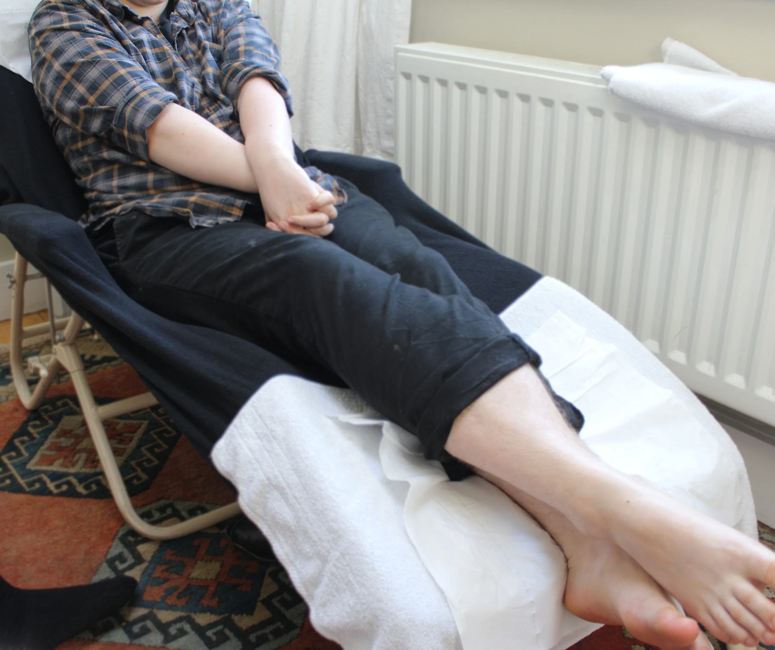 The Whole Brain Posture: Arms and legs crossed.