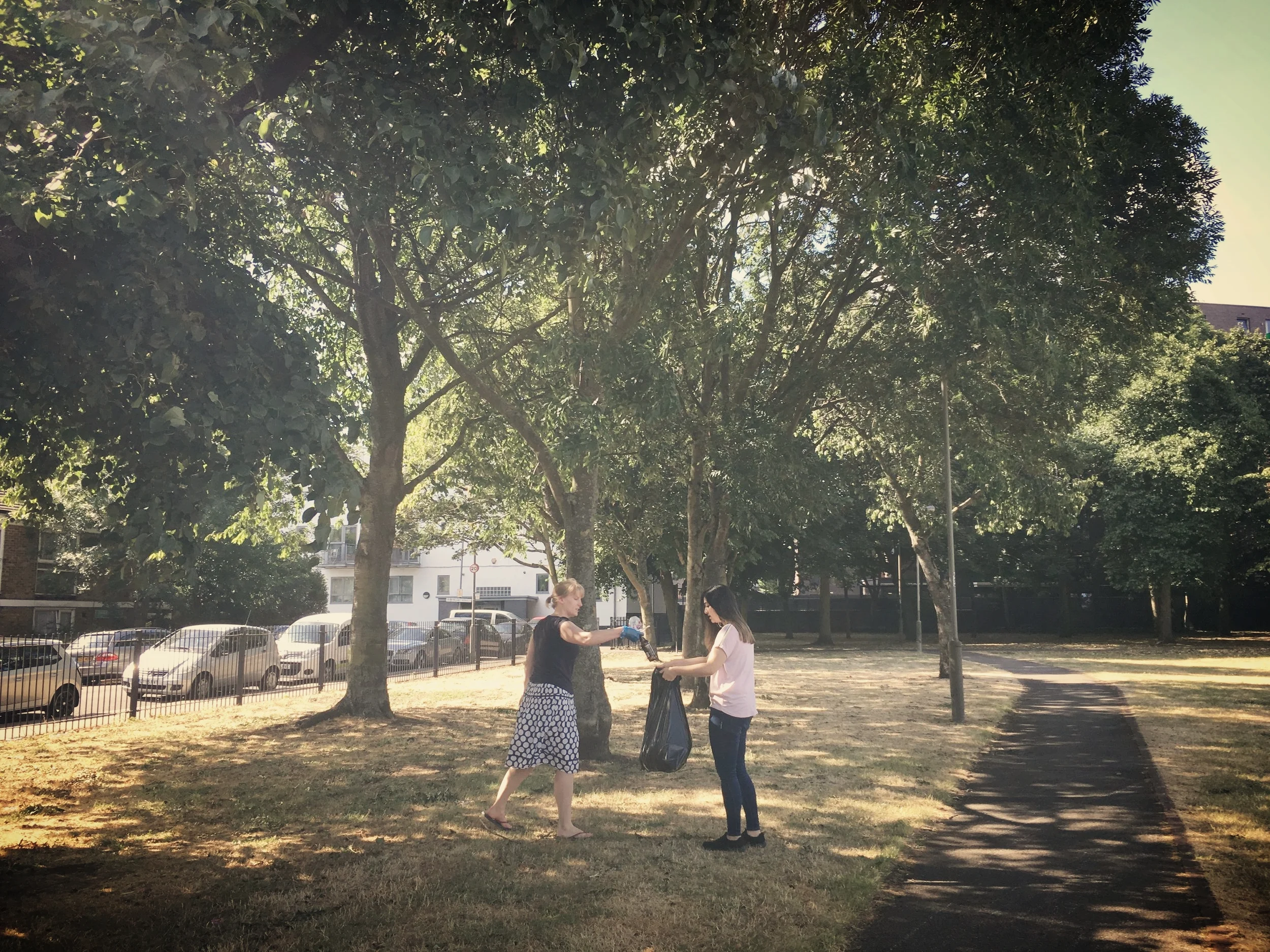 Litter picking and prayers