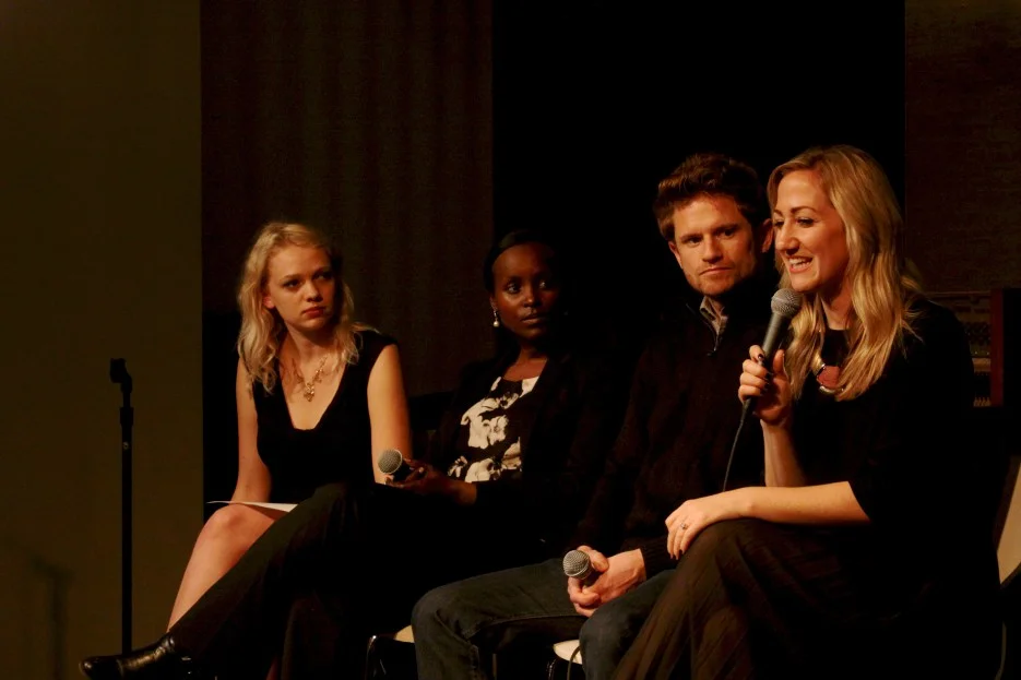 Faces of Courage panel: (from left) Hannah Smith, Jacqueline Murekatete, JD Stier and Cassandra Lee (credit: Haylee Wasson)