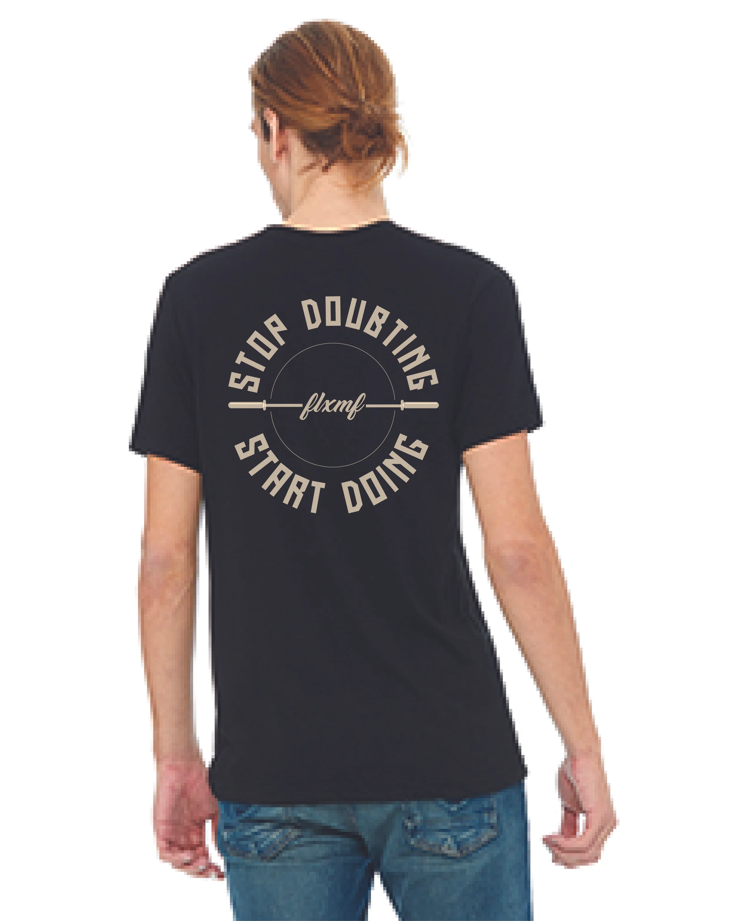 stop doubt black tee- back.jpg