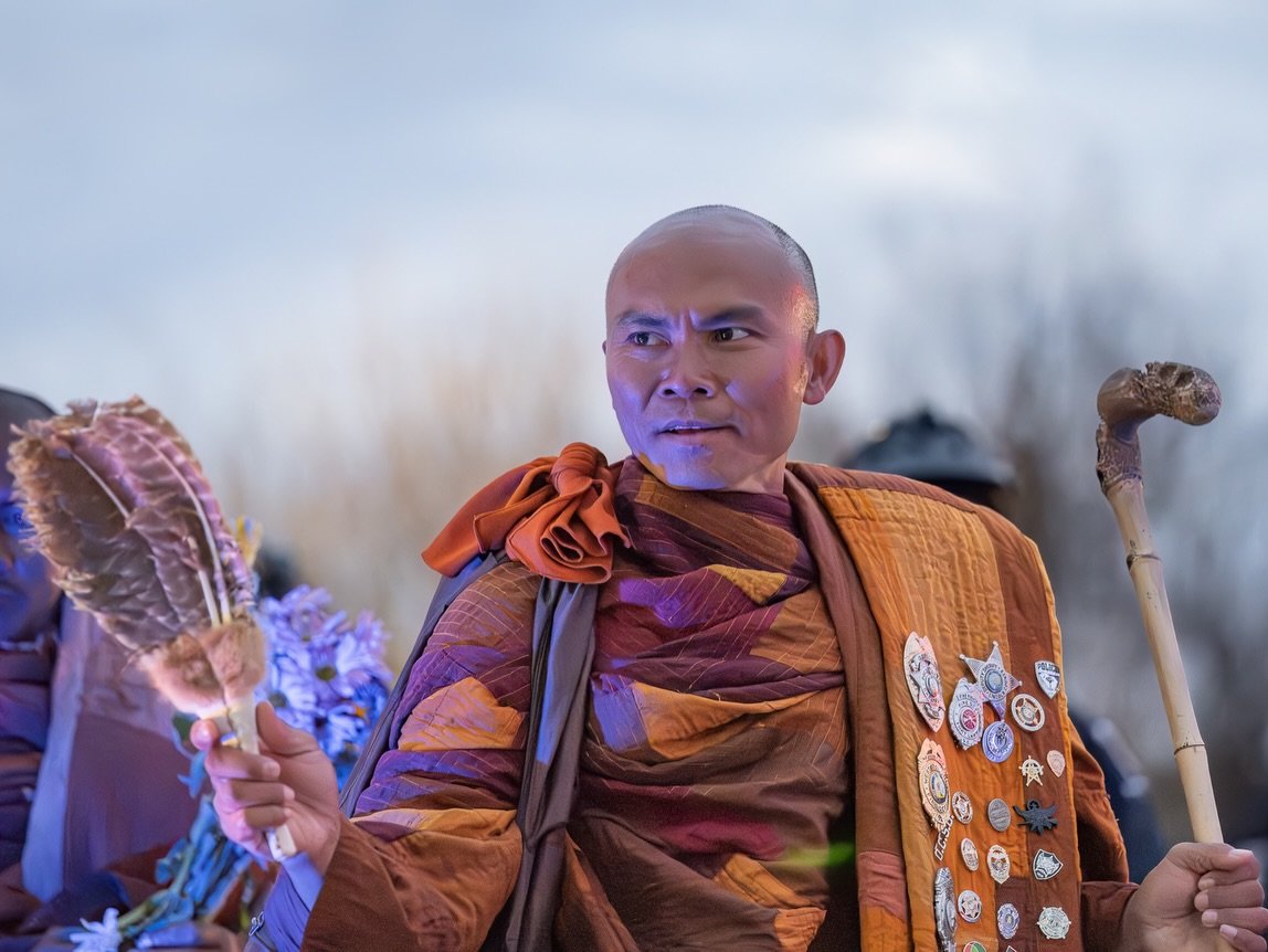 I don&rsquo;t think I&rsquo;ve ever posted a photo without a dog on this page but after yesterday, I thought I would.

The venerable monks are walking for peace, unity, kindness, &amp; compassion. Things I think our world needs.

Yesterday was anythi