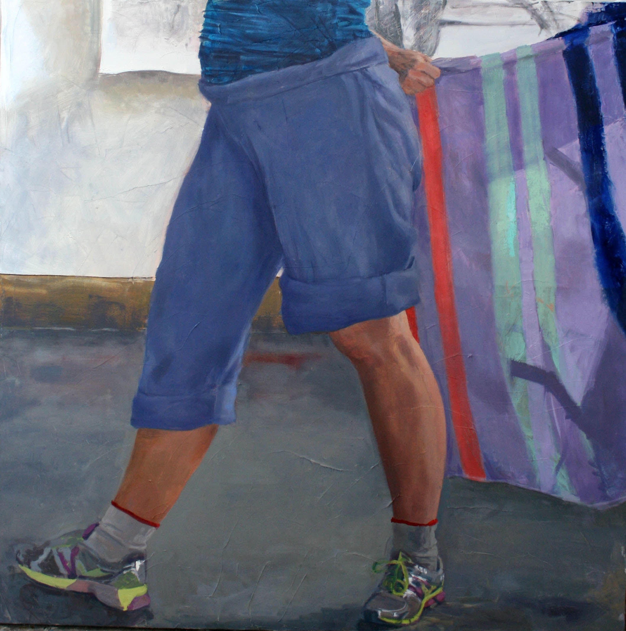    Flag Flying , 2014. Oil on canvas, 48 x 47.5"  