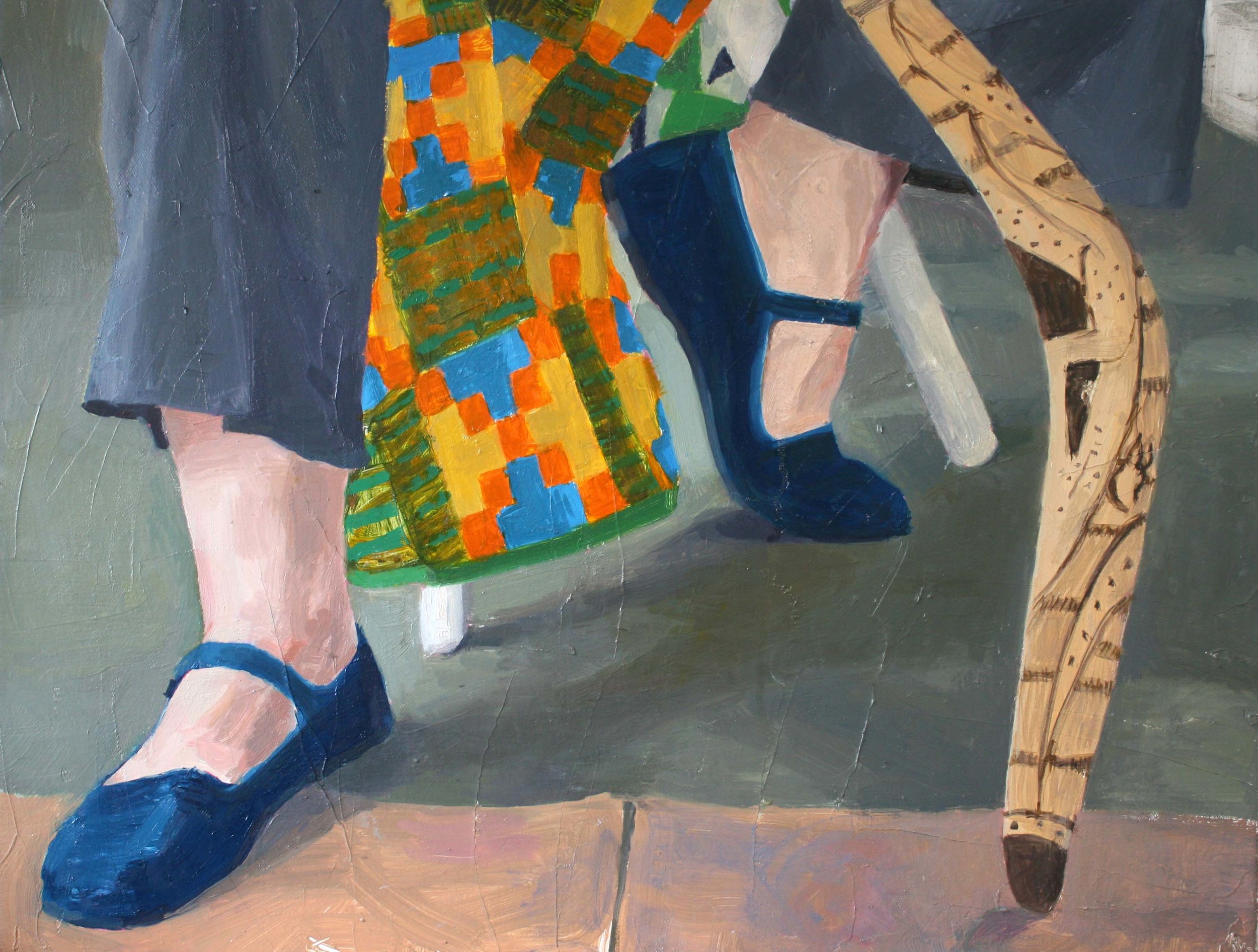   Velvet Slippers, Boomerang , 2013. Oil on canvas, 18 x 24" 