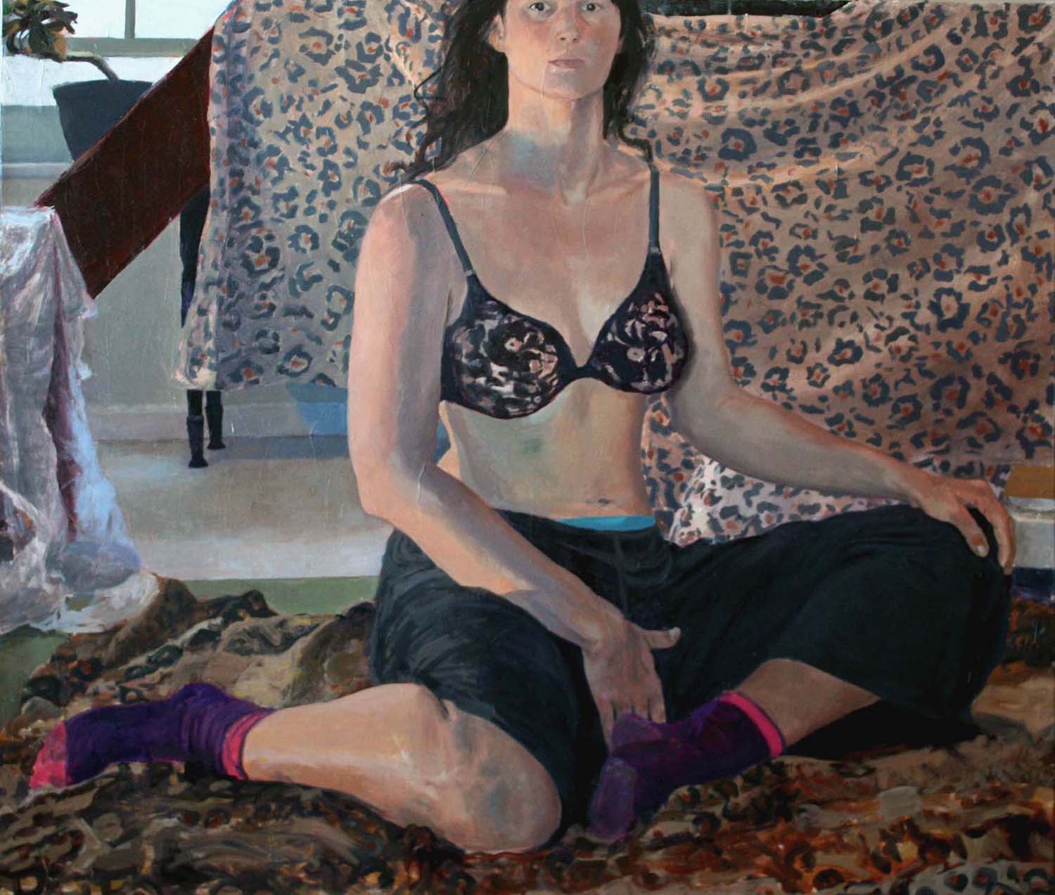   Camouflage , 2012. Oil on canvas, 48 x 60" 