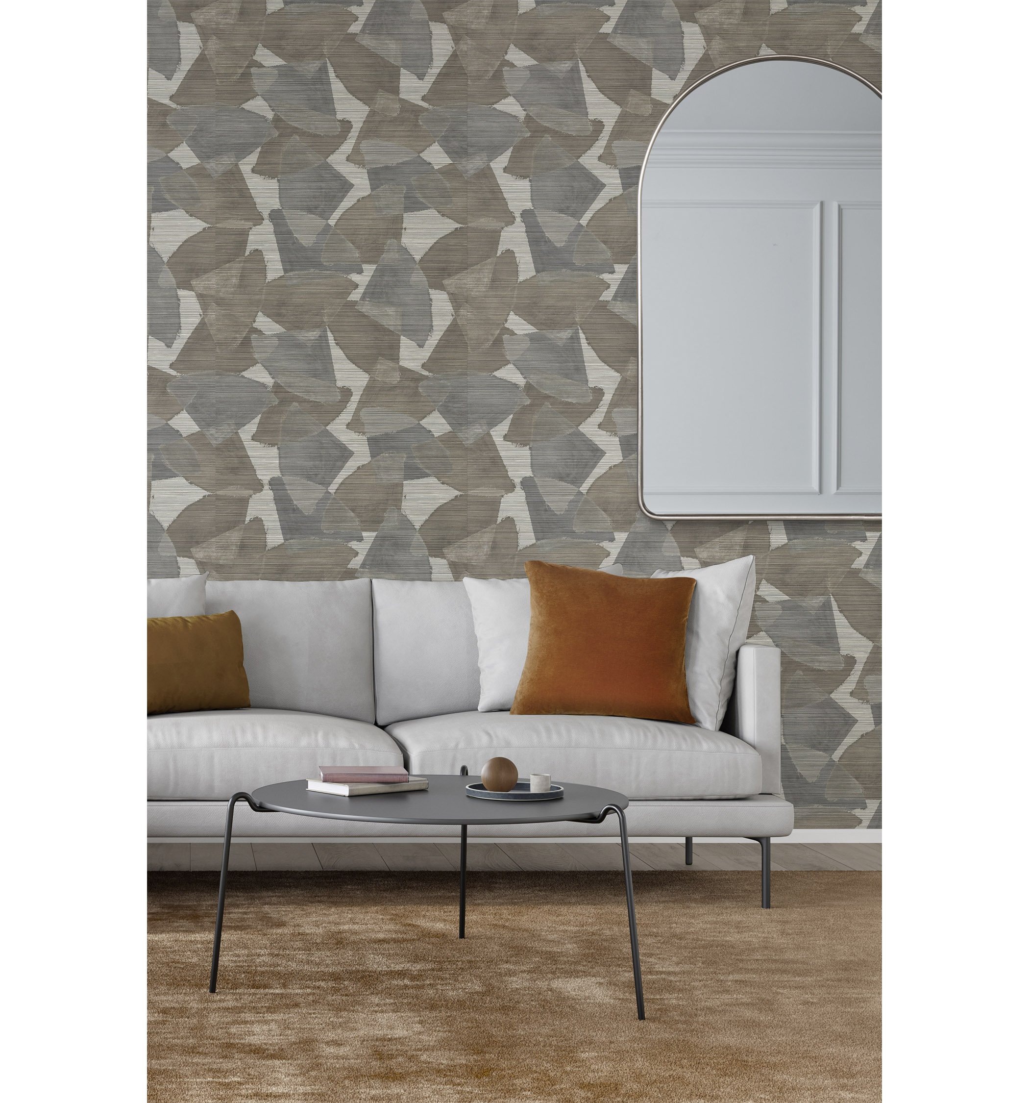 Natural Principles wallpaper and wallcoverings collection by Trevor Fulmer Design, featuring the Ascent line in Dusty Path, an abstract design with watercolor inspired blending