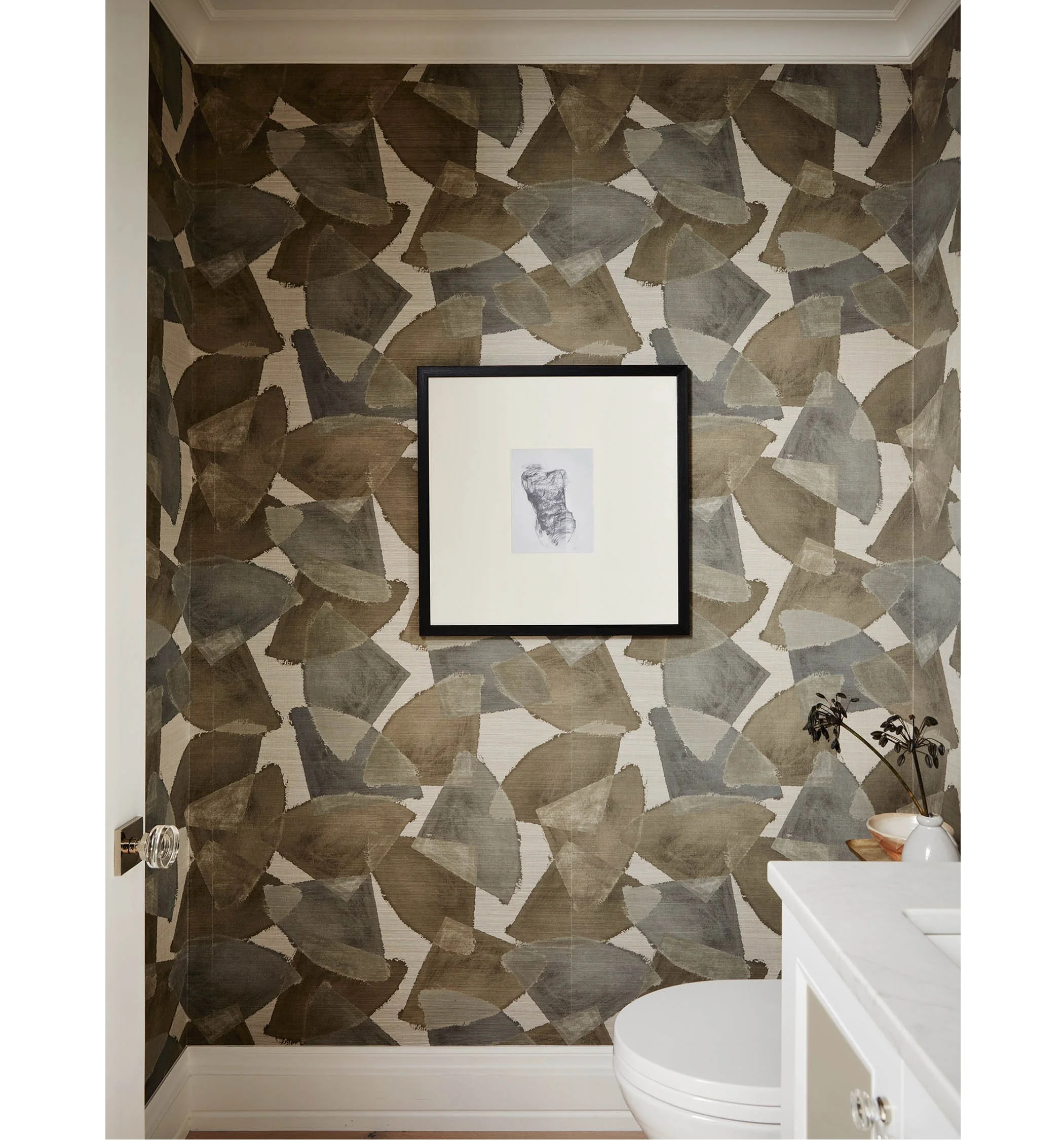 Natural Principles wallpaper and wallcoverings collection by Trevor Fulmer Design, featuring the Ascent line in Dusty Path, an abstract design with watercolor inspired blending
