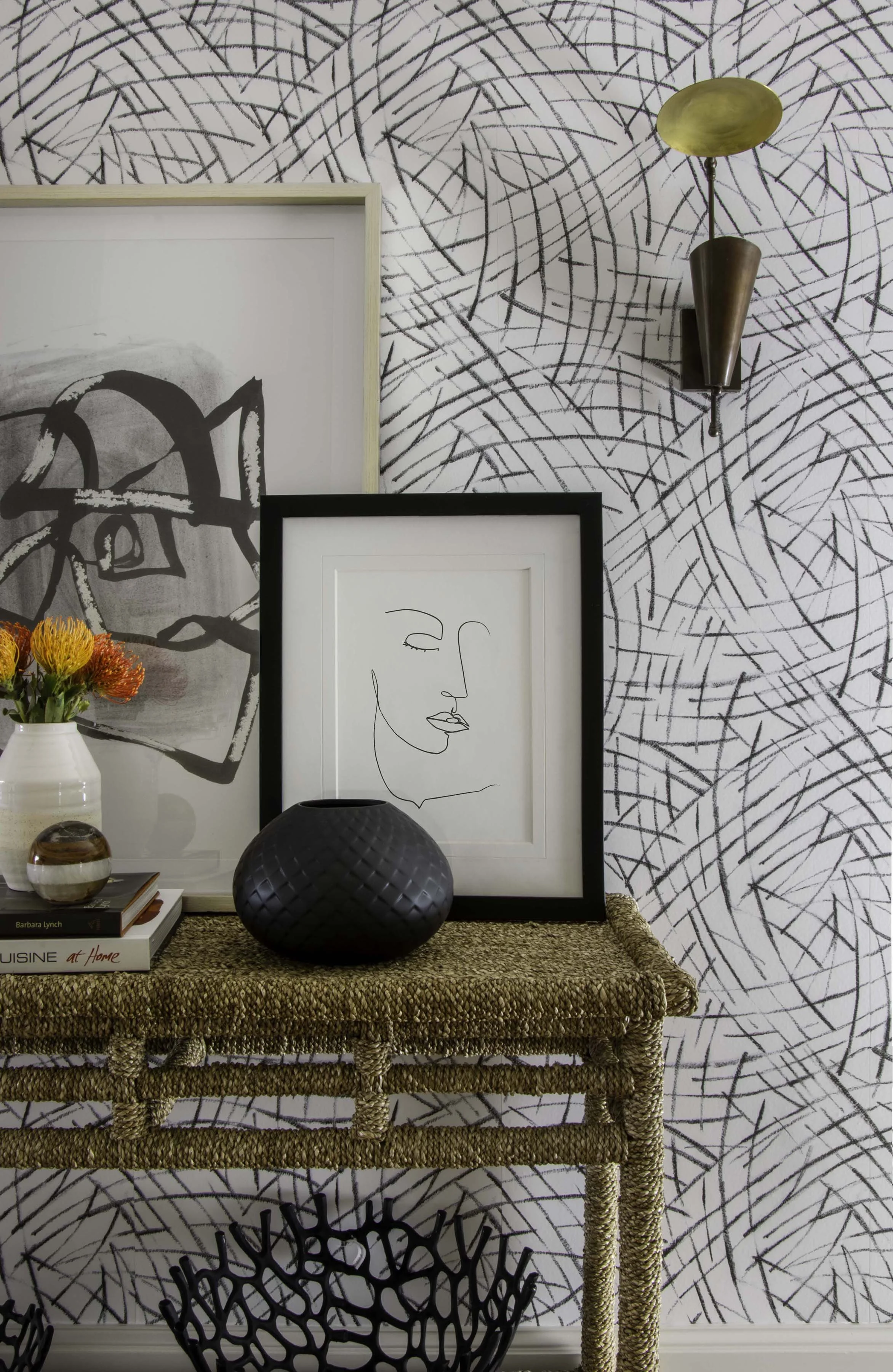 Contemporary-coastal-modern-interiors-entryway-wallpaper-sleek-furniture-design-Trevor-Fulmer.jpg