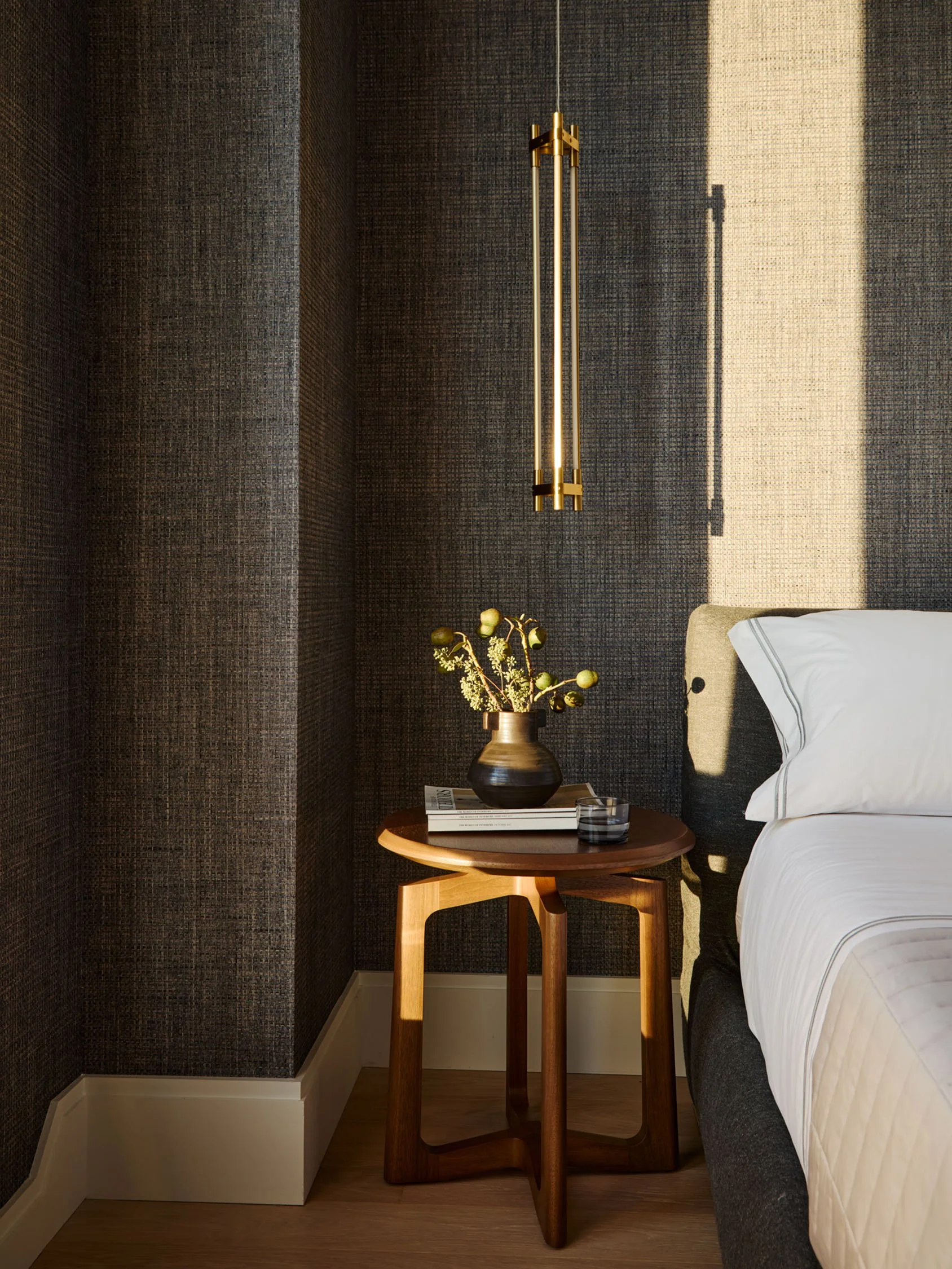 Skyline sophistication guest bedroom murphy bed interior design by Trevor Fulmer