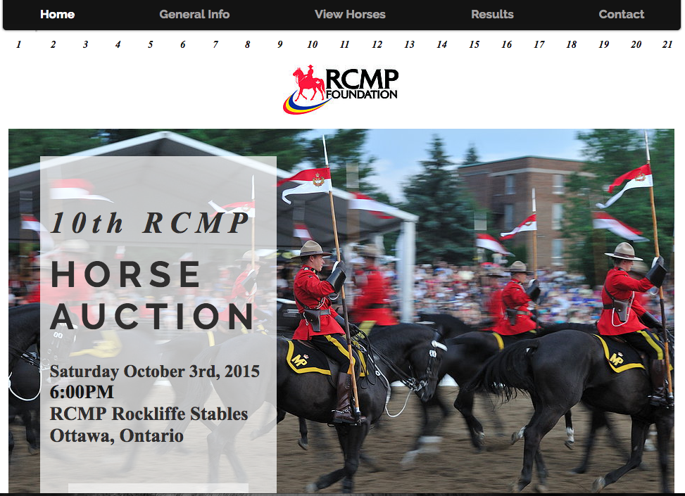 RCMP Horse Auction