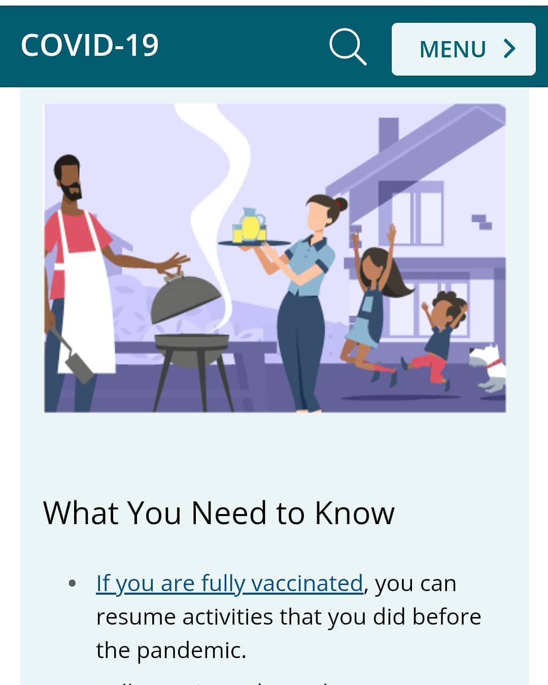 As many of you probably are aware the CDC offered new guidance last week in light of new data indicating the effectiveness&nbsp;of the vaccine in fighting COVID-19.&nbsp; The vaccines have proven to not only help individuals not get sick, BUT also ha