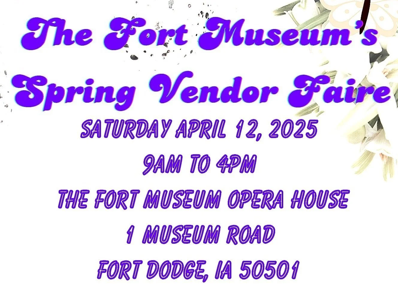 Fort Museum's Spring Vendor Faire