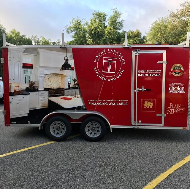 Here&rsquo;s another beautiful wrap for our great friends at Mt. Pleasant Kitchen and Bath. Client wanted to stay with the same theme on this trailer as we have installed on his previous vans. Lowcountry Wraps delivered again! Please give us a call a