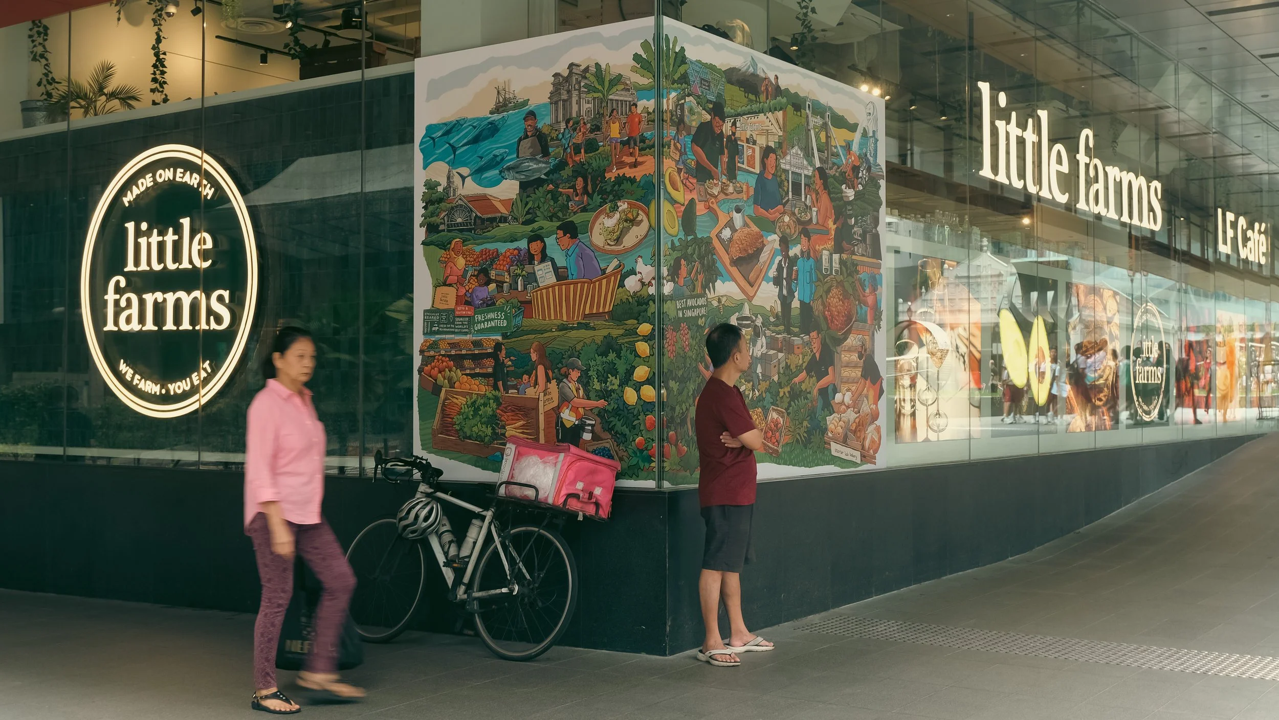 Little Farms Mural | Raffles Place