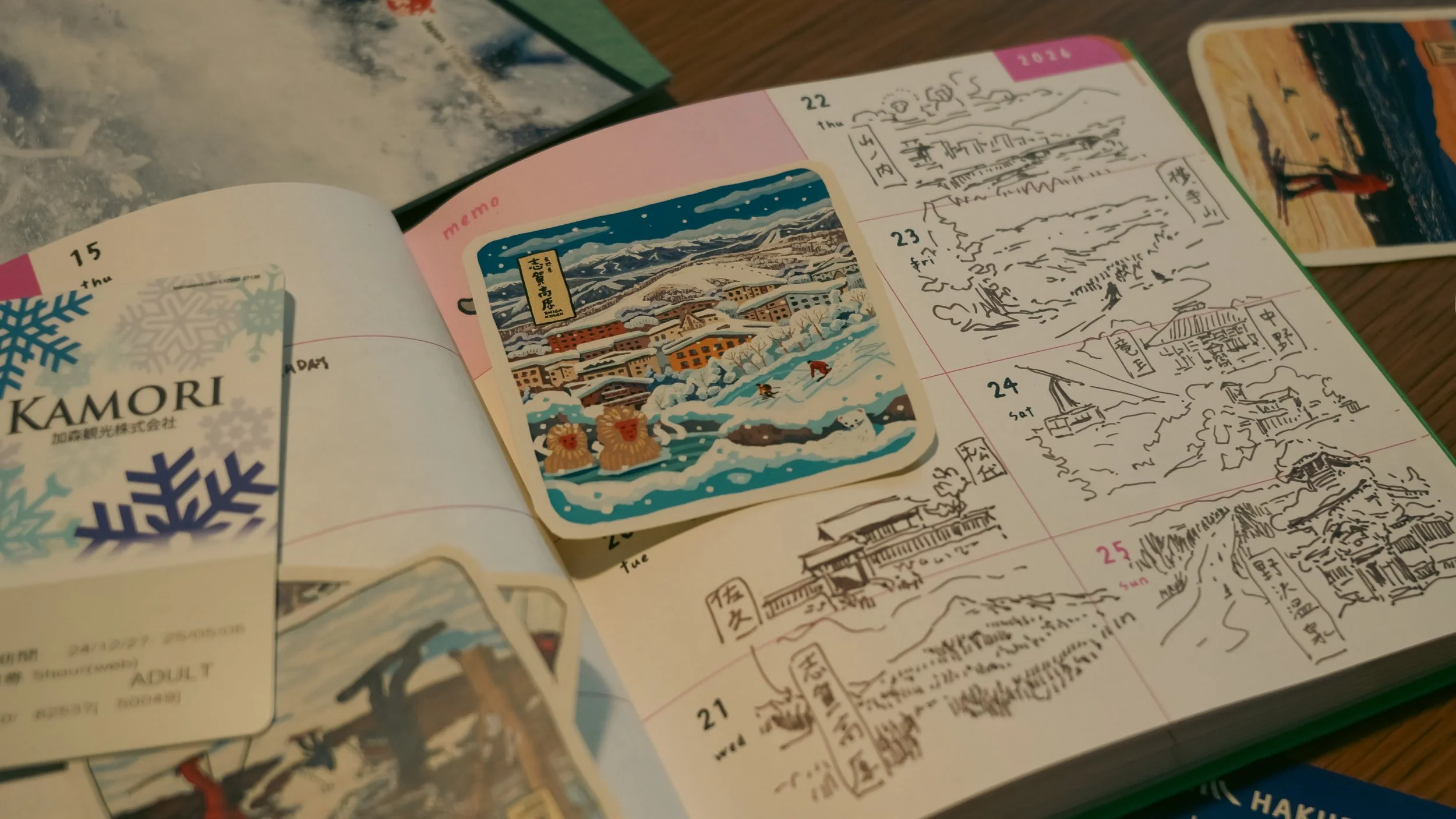 Japan Ski Resorts Stickers