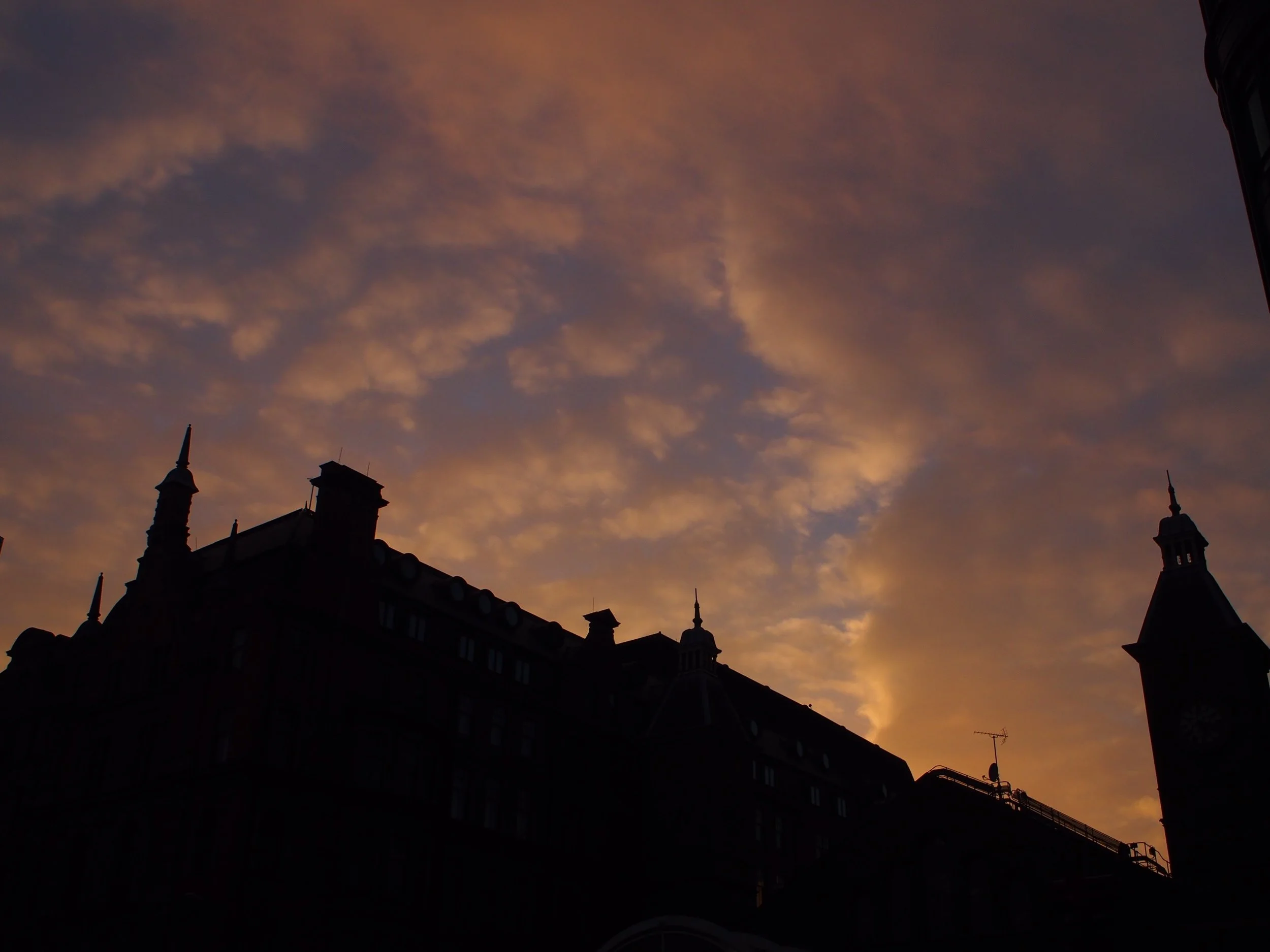 Sunset over Liverpool Station