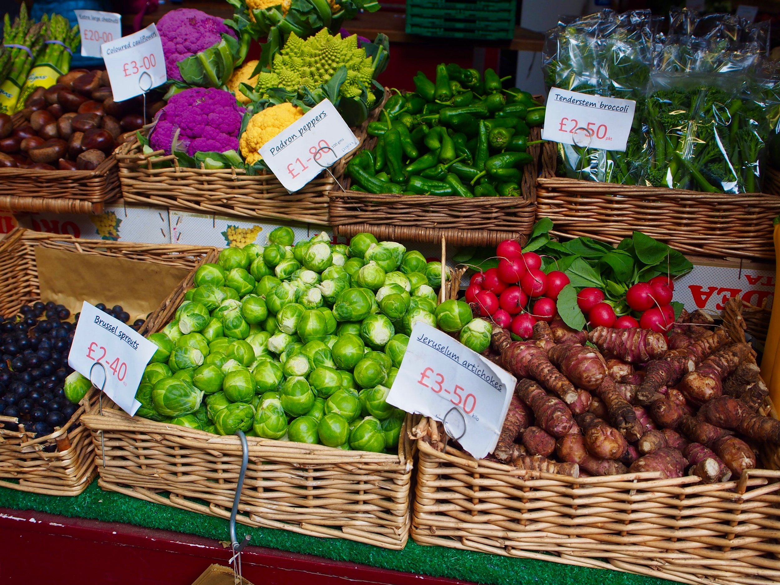 Vegetables at Borough Market