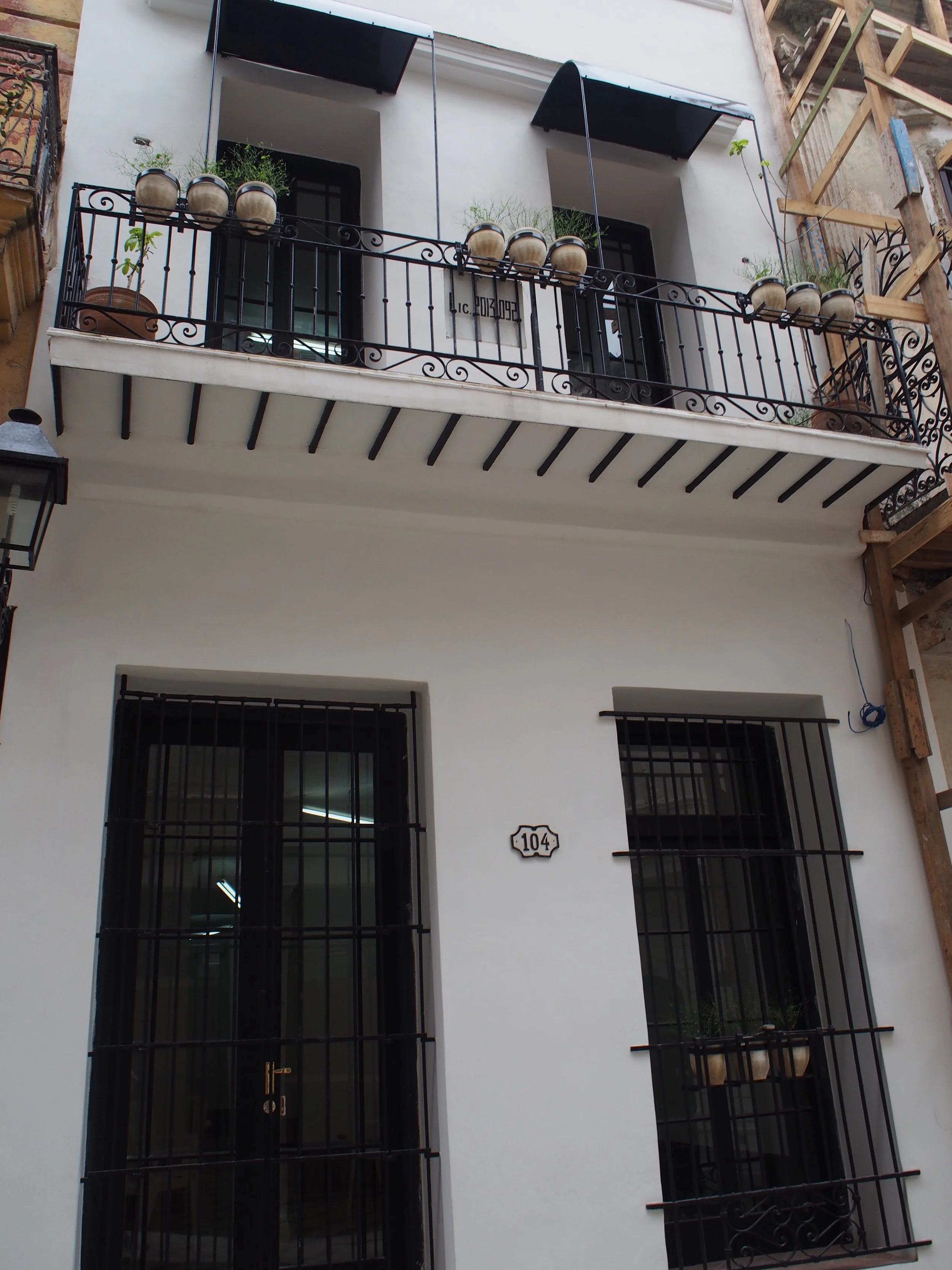 A more modern façade