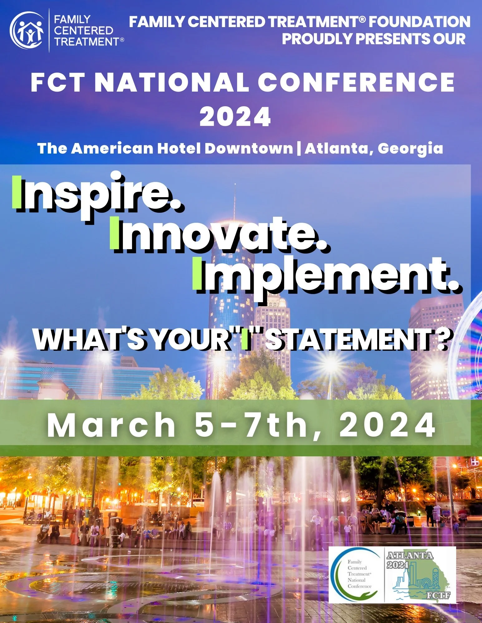 FCT National Conference Coming 2024! — Family Centered Treatment