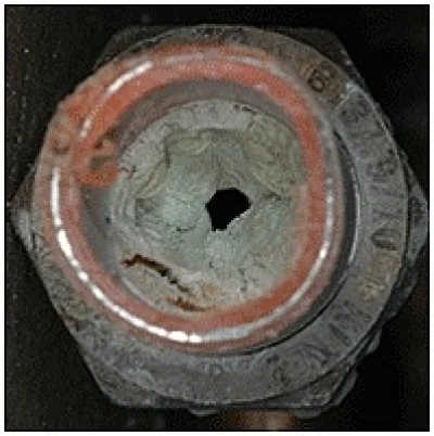 Zinc Buildup Inside PEX Tubing