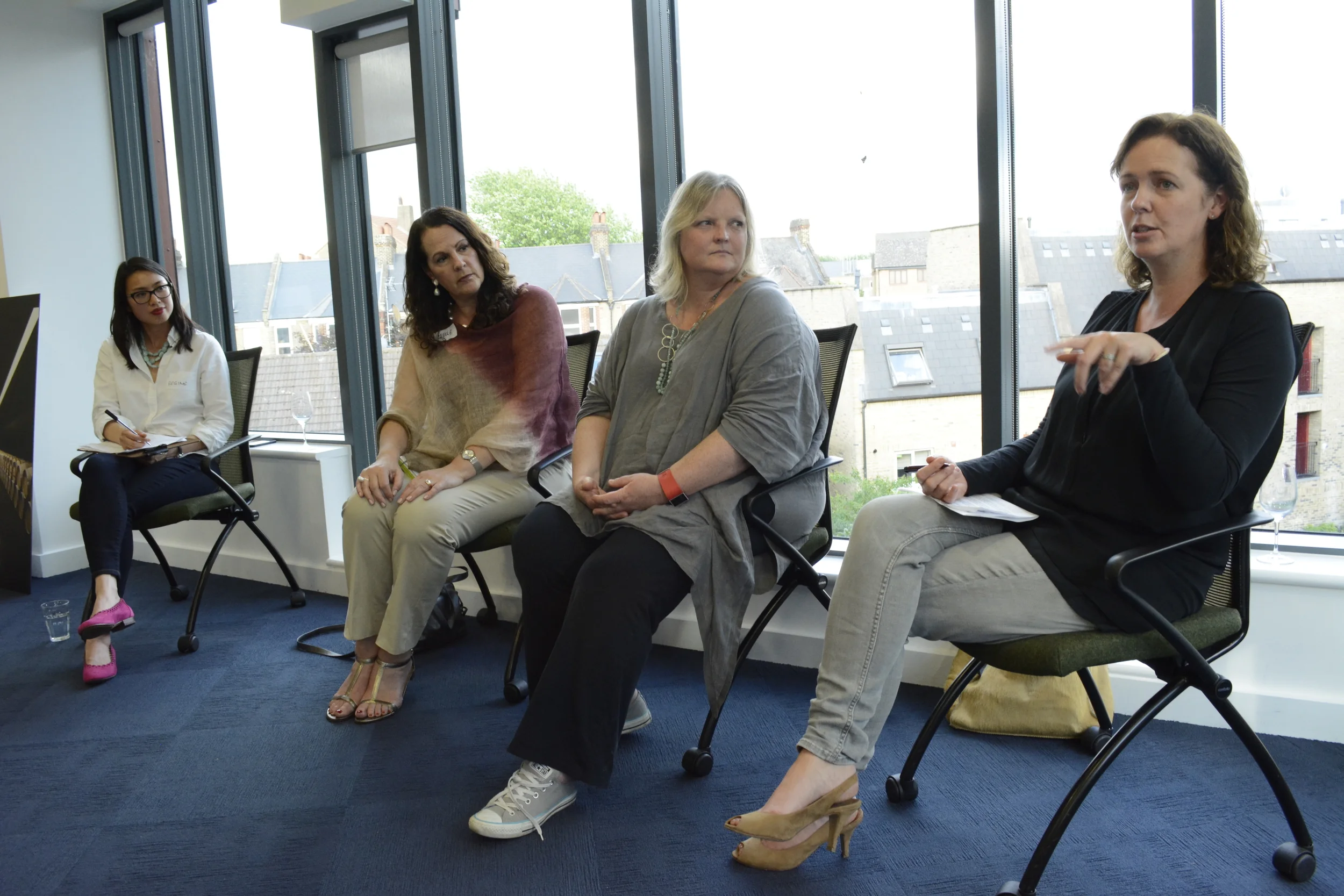 From left: Regine Lee, Michelle Cherutti-Kowal, Nicky Forrest and Abigail Barlow
