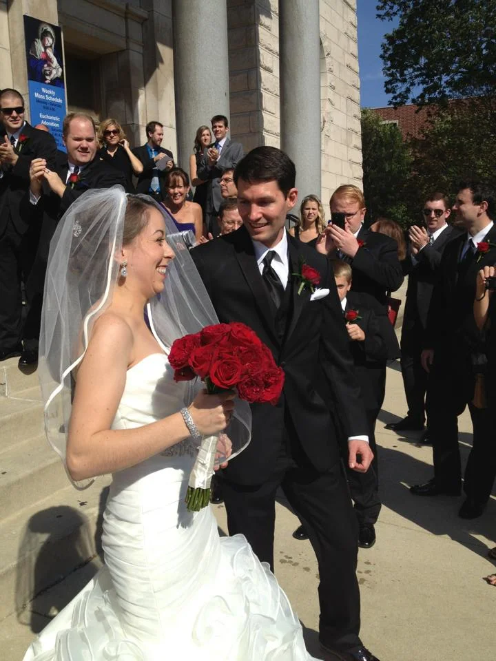 ** Regina Jules Bridal Custom Veil on real bride Tricia