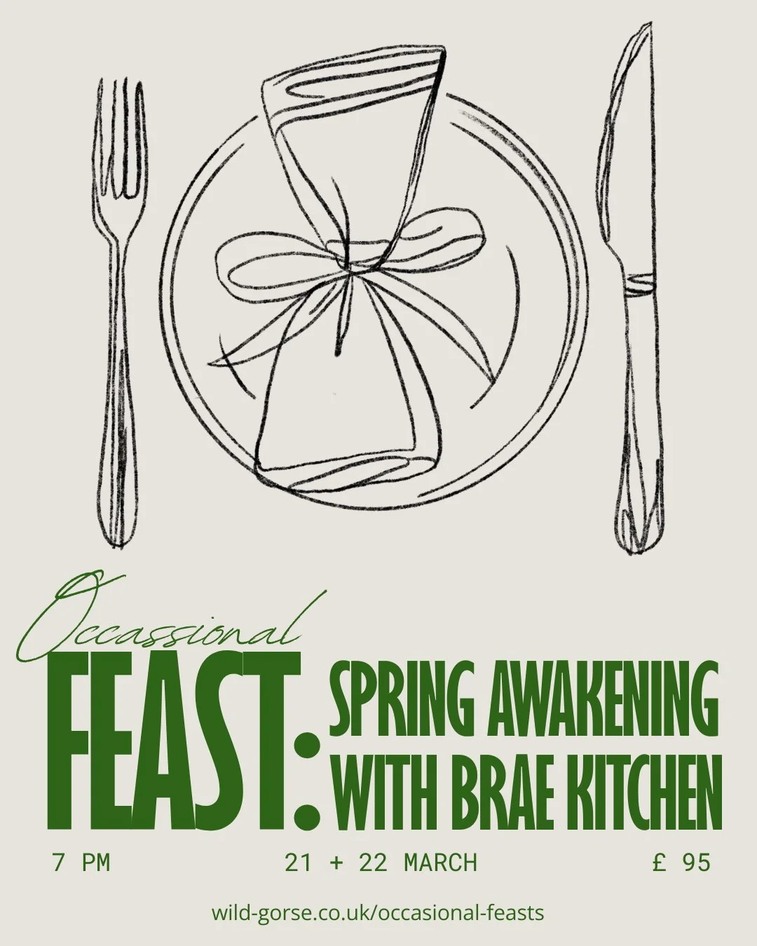 Occasional Feast: Spring Awakening with Brae Kitchen