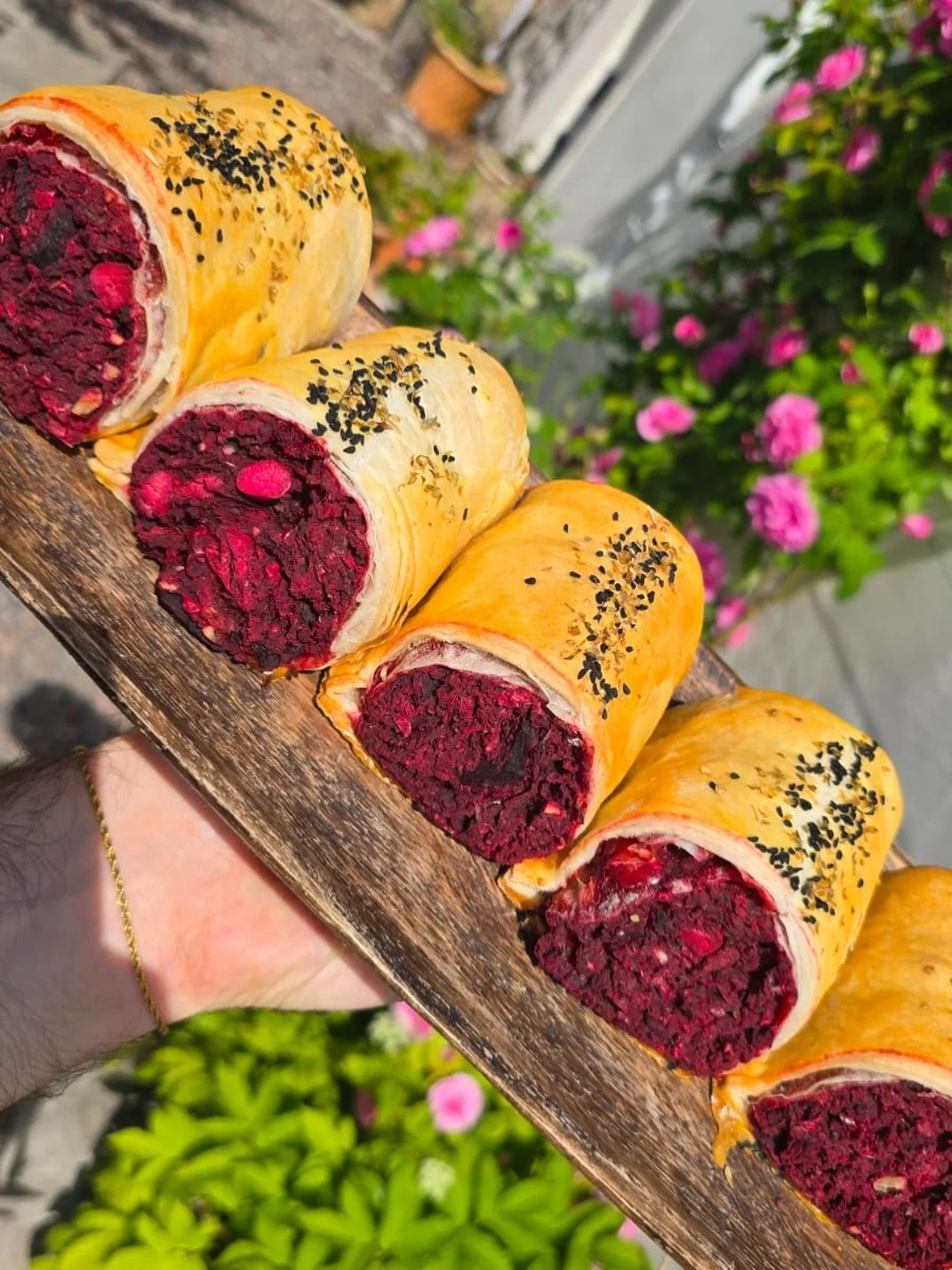 NEW 

Beetroot, walnut and apple rolls 

Our Deli counter is looking colourful