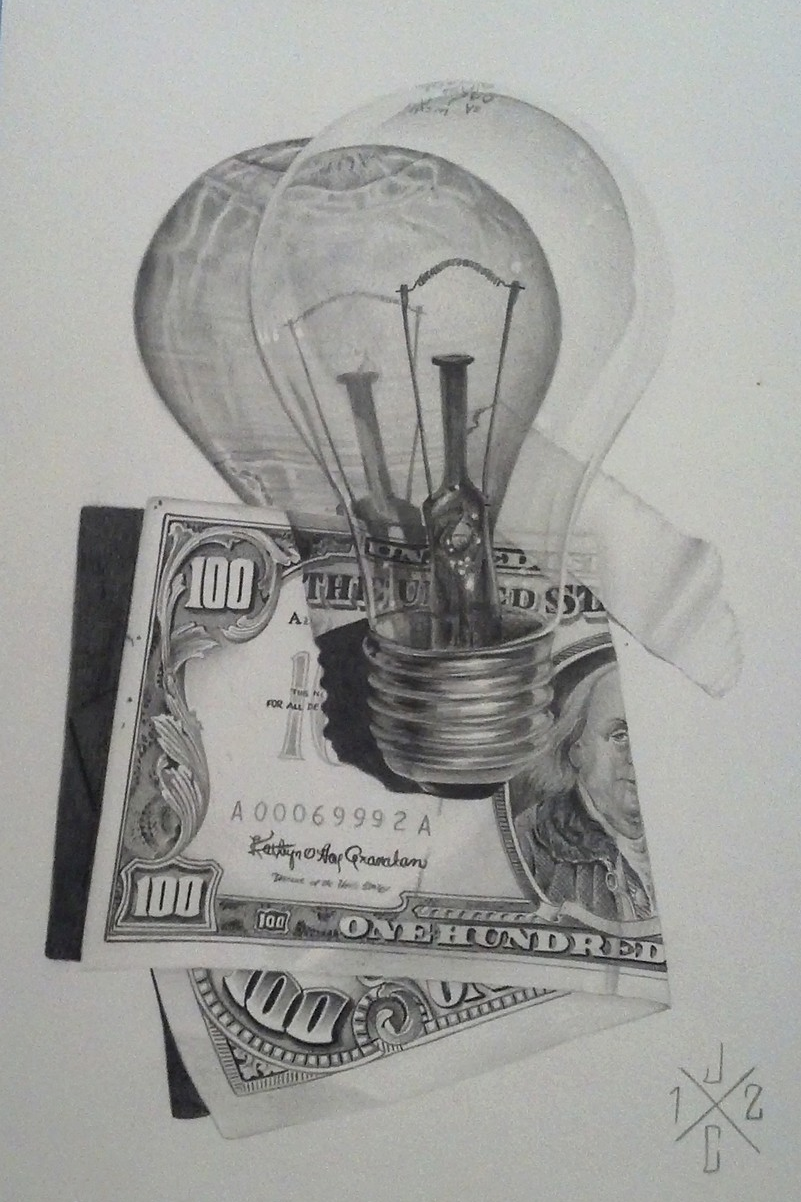 Light Bulb & Red Seal Note