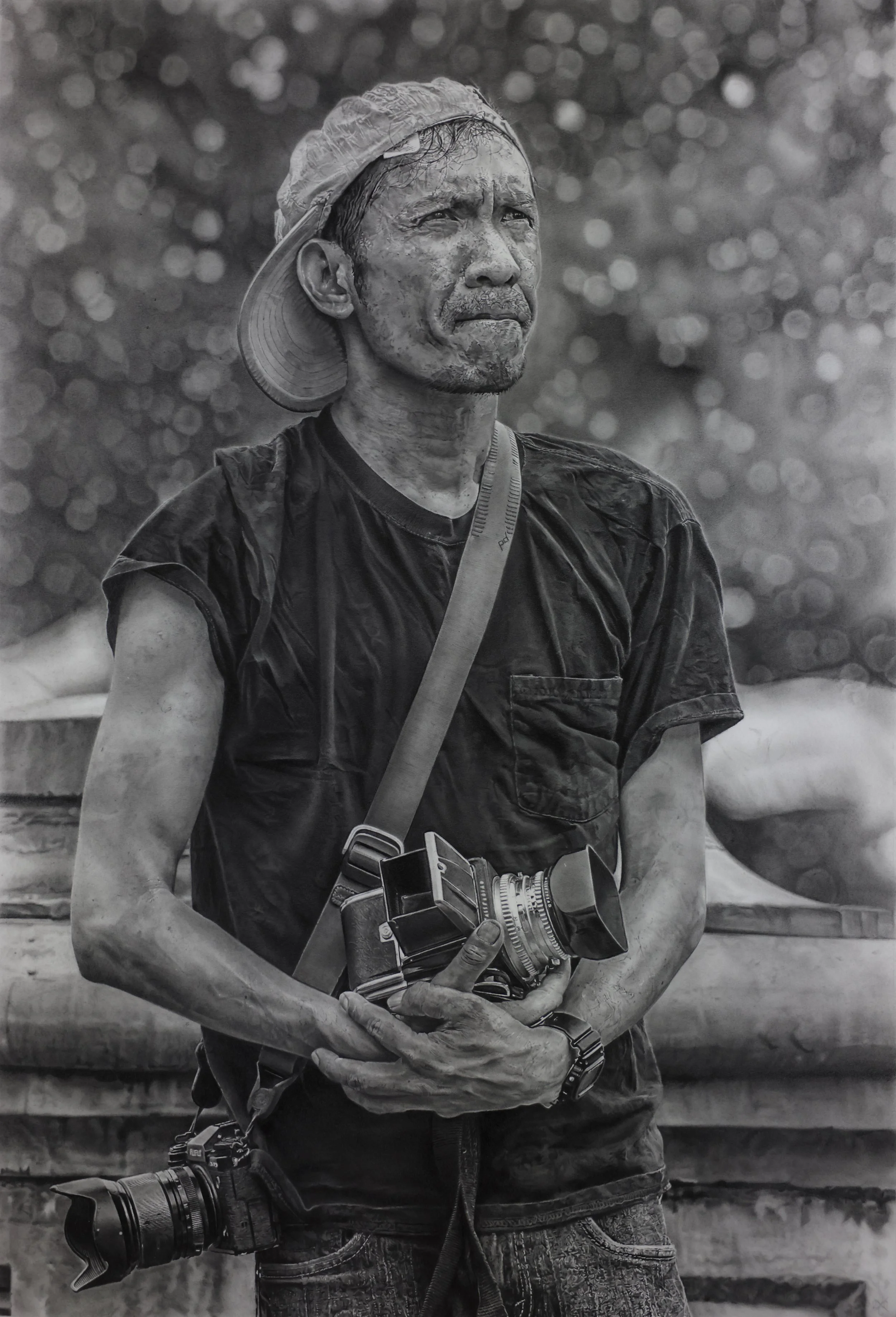   Photographer   Graphite on paper  2026 