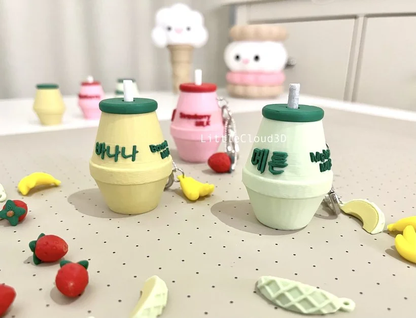 Korean milk clickers by Little Cloud 3D