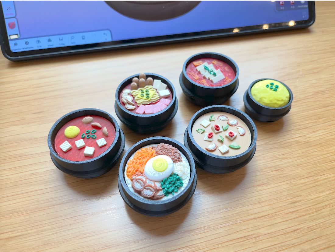 Korean Food Clickers 3D printing