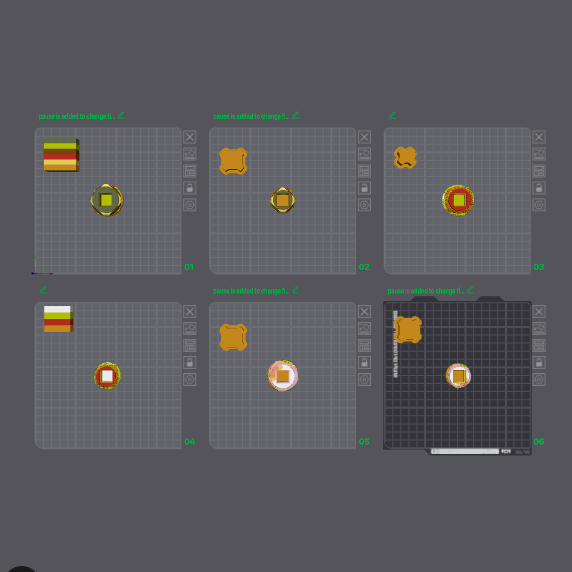 Cute Animal Burger Clickers 3D files