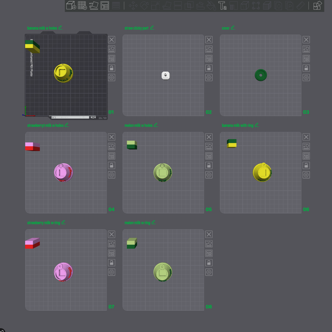 korean milk clicker 3mf