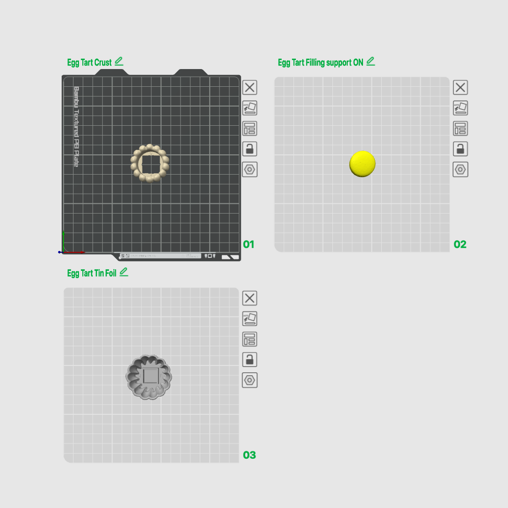 Egg Tart 3dprinted clicker hong kong 3mf stl files