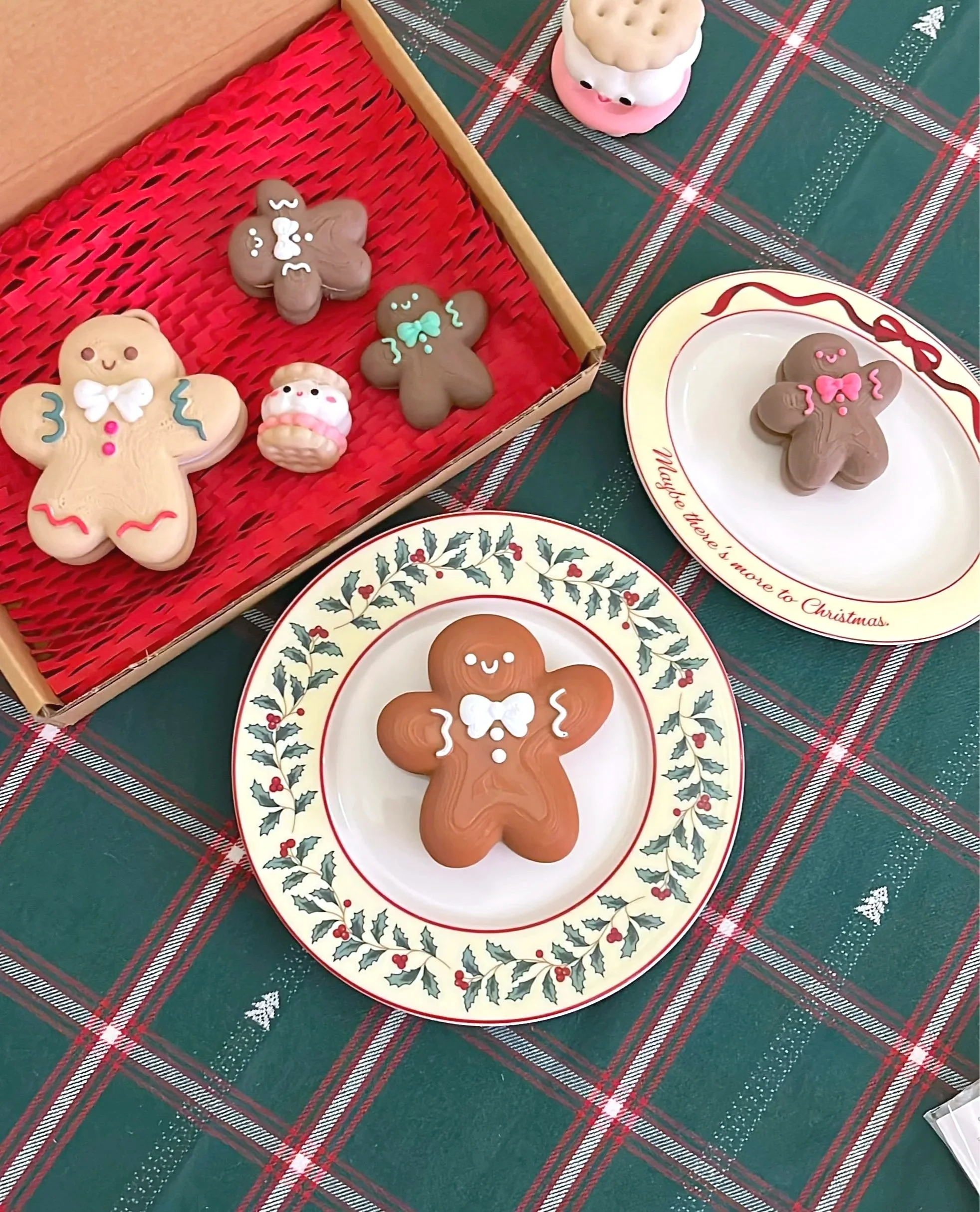 Gingerbread Man clickers 3D printed