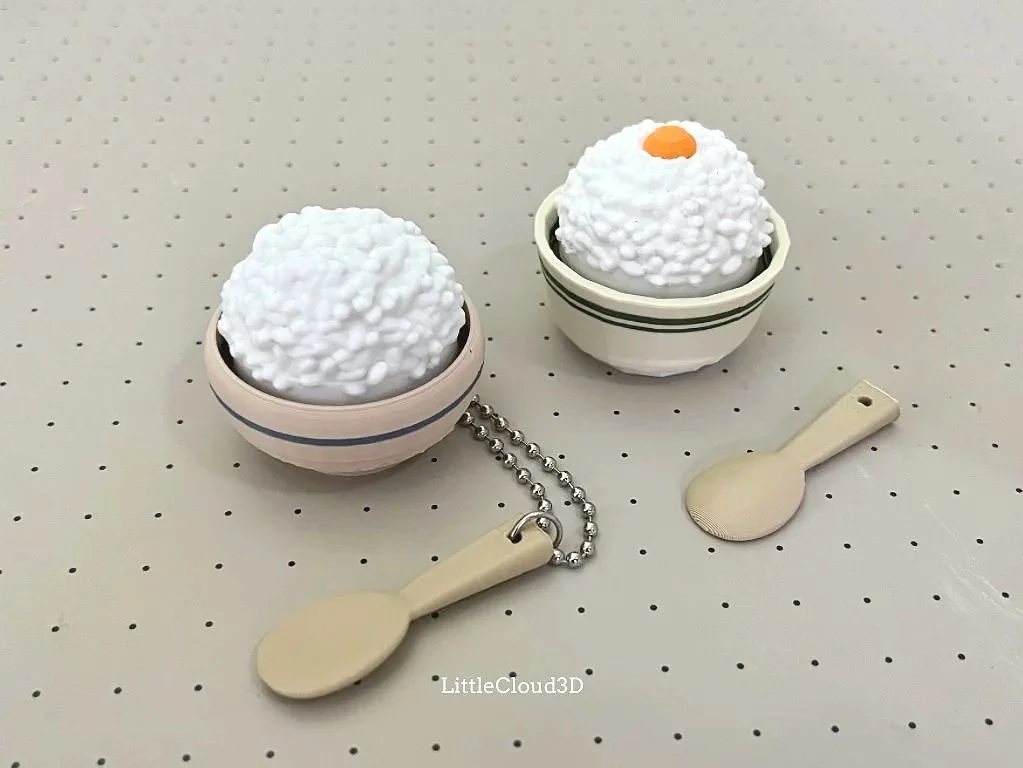 3d printed a bowl of rice clicker