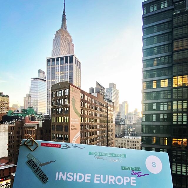 ☀️ Sunny morning greetings from New York City and the NYT 🧳 Travel Show. 
Did you know that iNSIDE EUROPE launched in the Big Apple 🍎 in 2007? 
We have since moved our main offices to the Carolinas and expanded to California a few years, too, but i