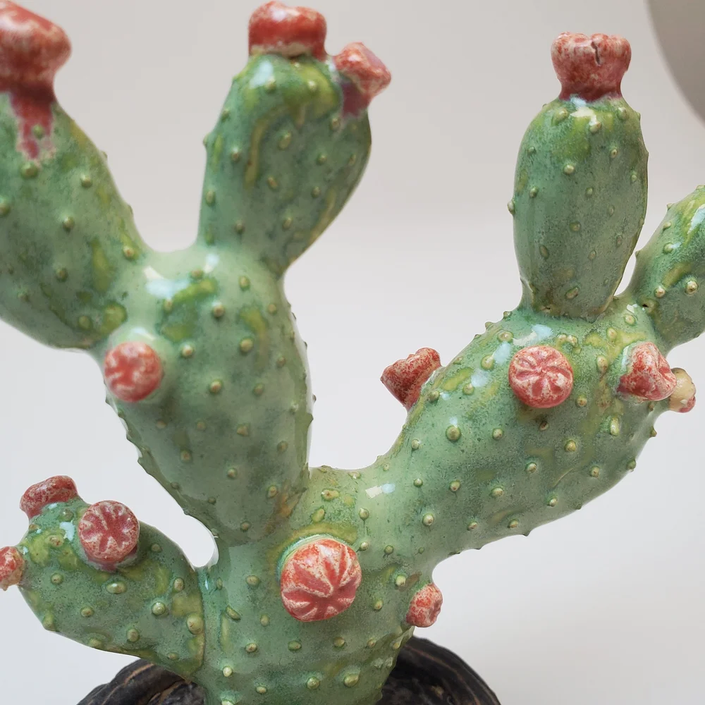Ceramic Cactus Sculpture  Calan Ree